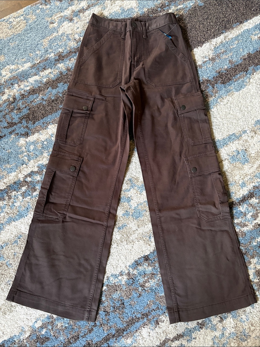Arizona Jean Company Women's Wide Leg Cargo Pants - Brown